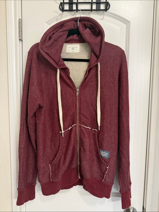 Sol Angeles Other - Sol Angeles Burgundy Zip-up Hoodie Size M